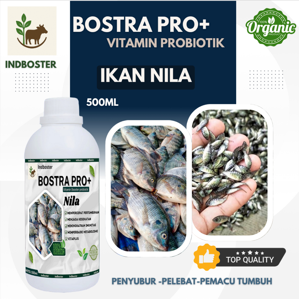 Vitamin Booster ikan Nila, ikan nila cepet besar/Obat ikan nila/penambah nafsu makan nila/vitamin ik