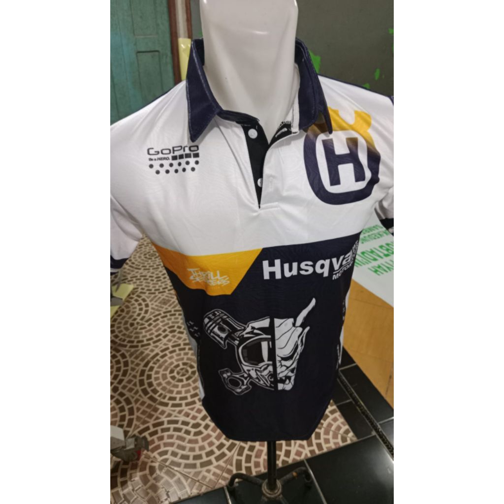 kaos Jersey Jersey printing bahan adem Jersey kerah