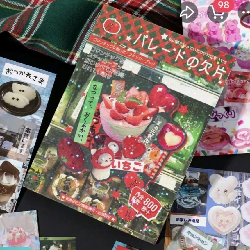 

Japanese sticker book heisei retro juminocore sticker deco hp laptop altoid tin.