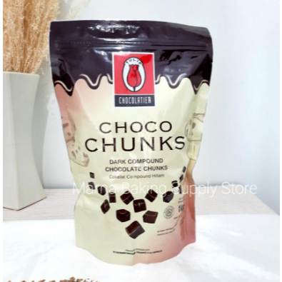 

TULIP Chocolatier Compound Chunks Chocolate Topping Coklat Dadu 500 gr
