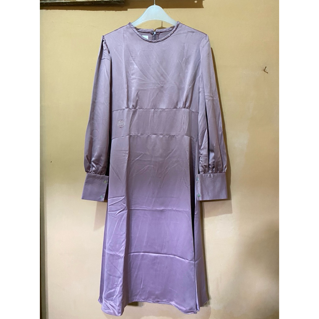 Midi Dress Satin L - Lesti X Sideline