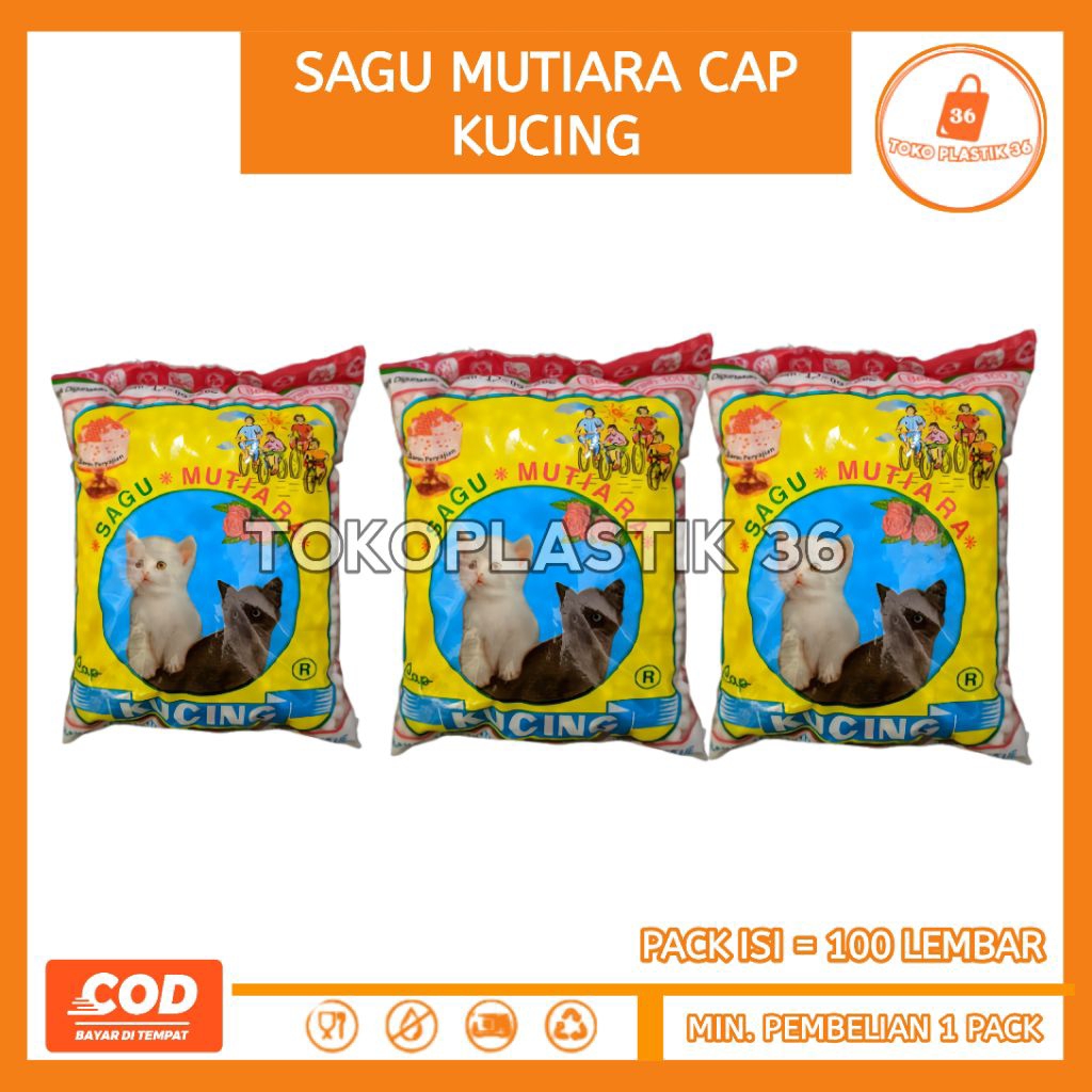 

TokoPlastik - Sagu Mutiara Cap Kucing - Isi /Berat : 100 gr - Pembelian / 3 Pcs.