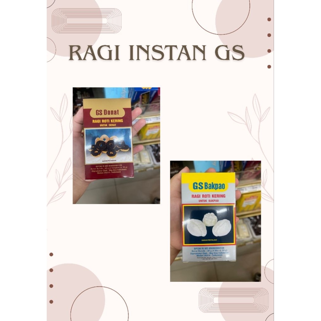 

Ragi Instant Gs Donat & Gs Bakpao
