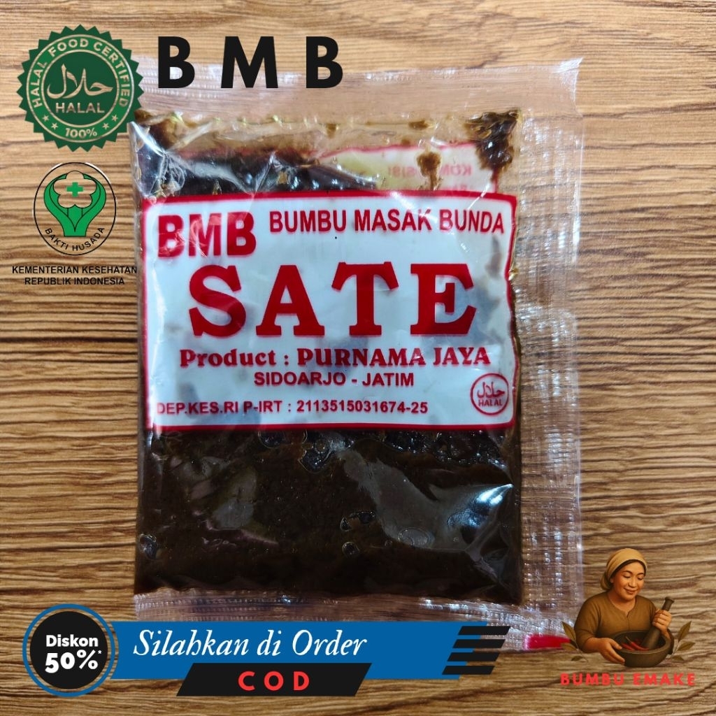 

BMB - Bumbu SATE - Bumbu Masak Bunda
