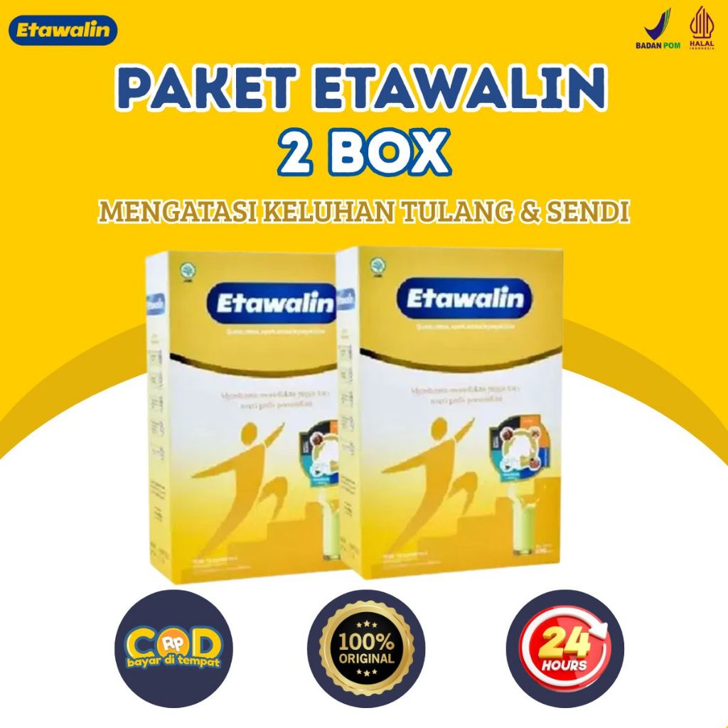 

ETAWALIN SUSU PAKET 2 BOX UNTUK MENGATASI PEGAL LINU ASAM URAT DAN PERSENDIAN