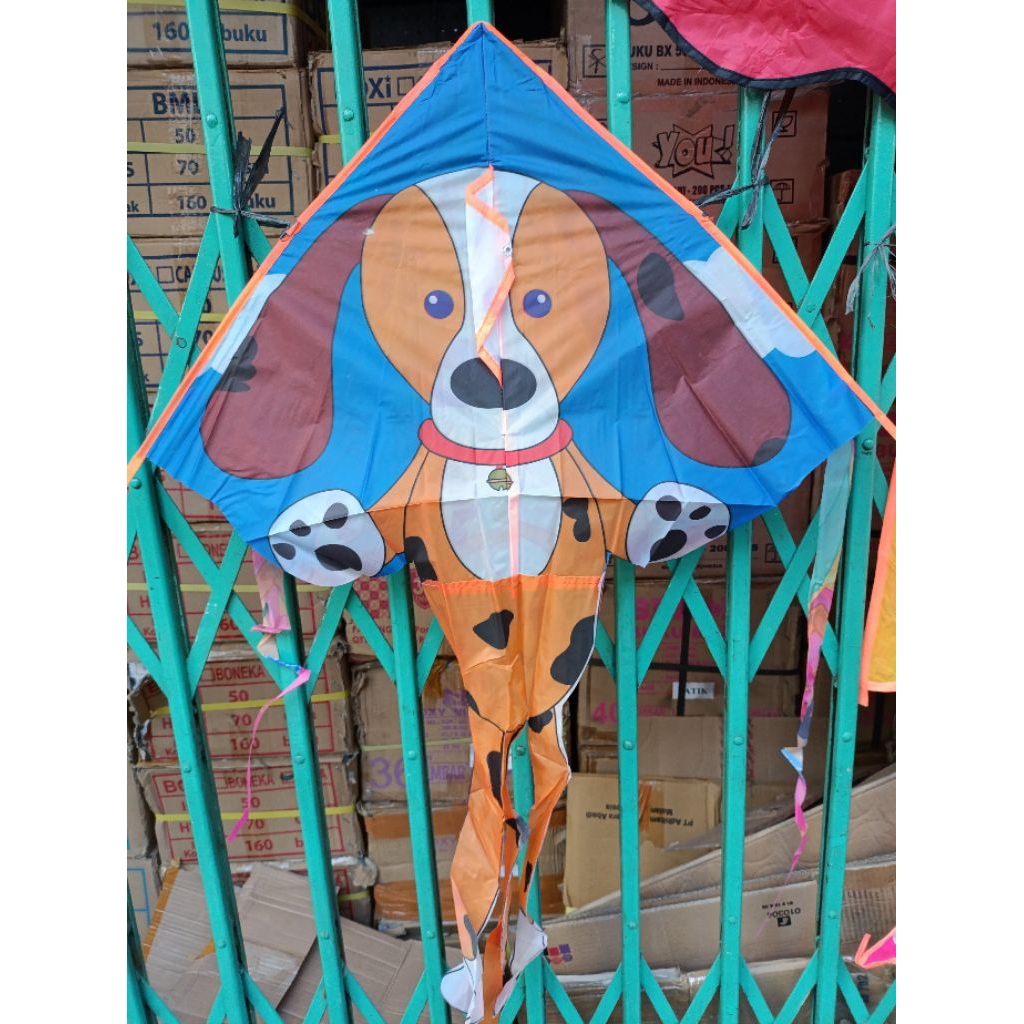 layang layangan kain lipat sendaren parasut