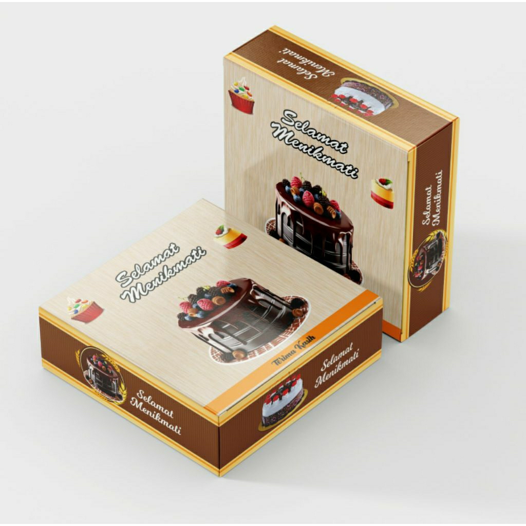 

[ TERMURAH ] PACKAGING KOTAK CAKE UK.26,7x26,7x9cm / KOTAK KUE FOOD GRADE