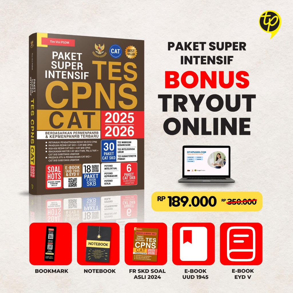 Buku Referensi - Privat Al Faiz Sukses SKD CPNS 2025 TNI - TES CPNS & Paket Super Intensif CPNS 2026