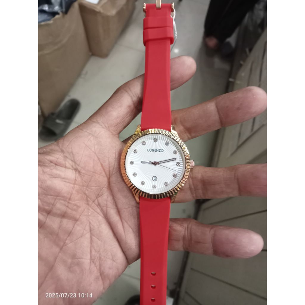 jam tangan Lorenzo rubber warna