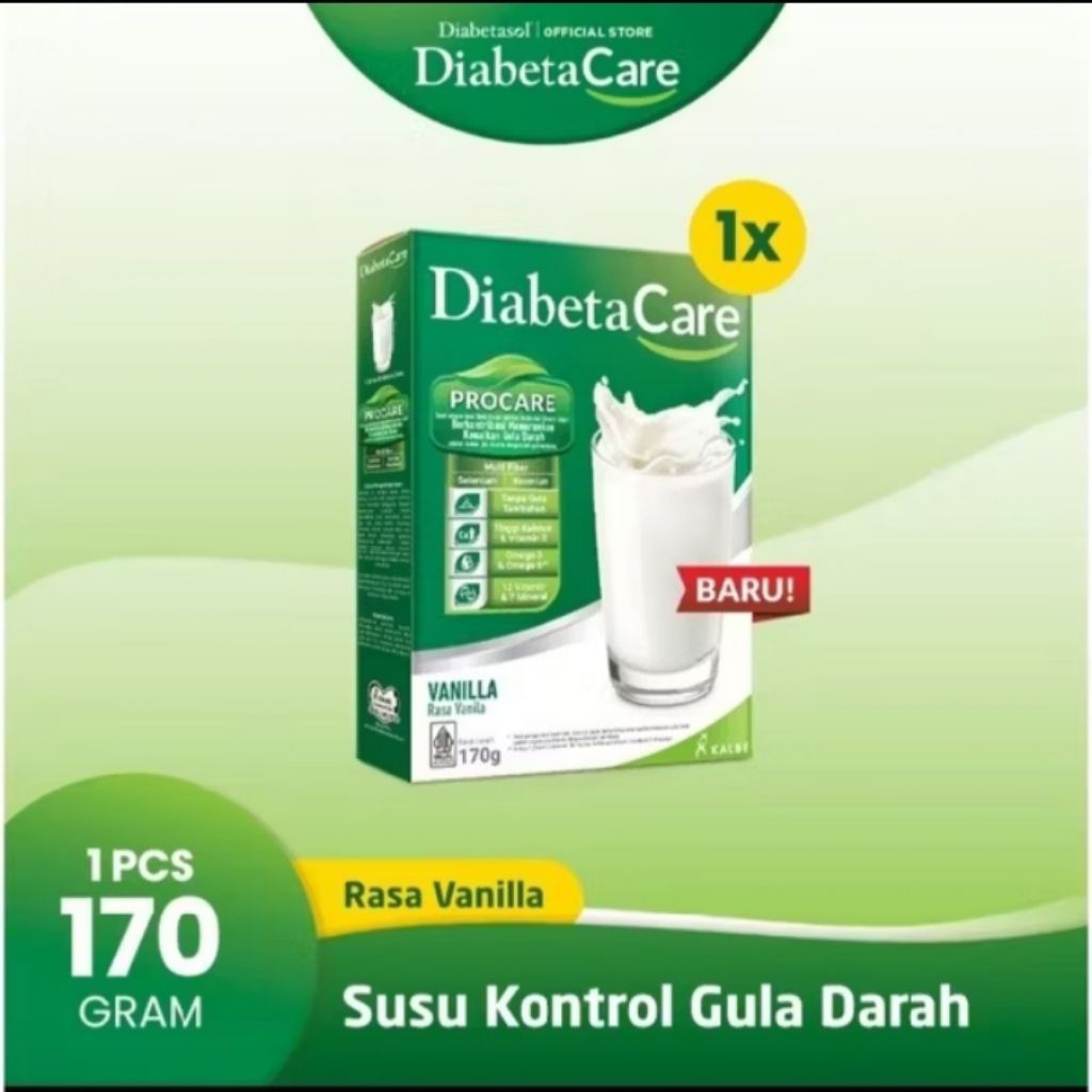 

Diabetacare susu kontrol gula darah 170gr