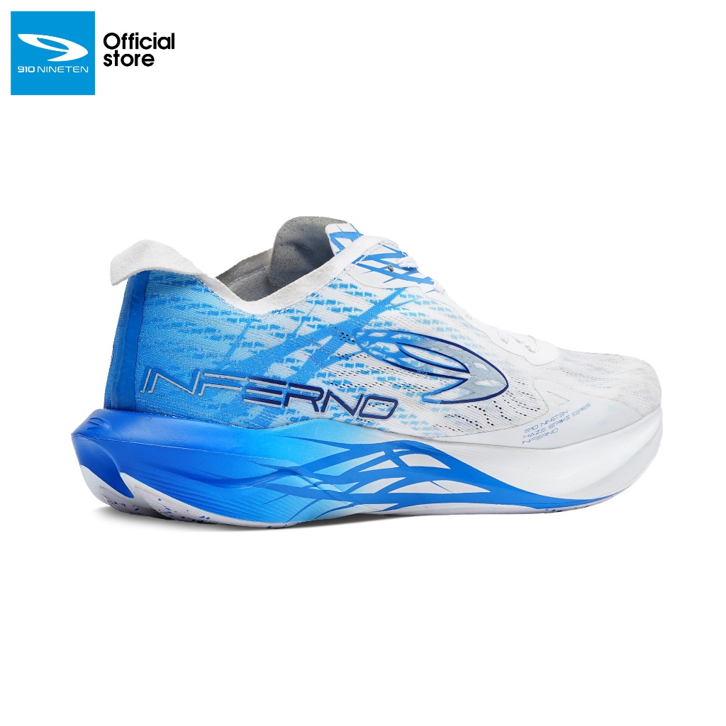 910 Nineten Haze Inferno Sepatu Lari - PUTIH/BIRU