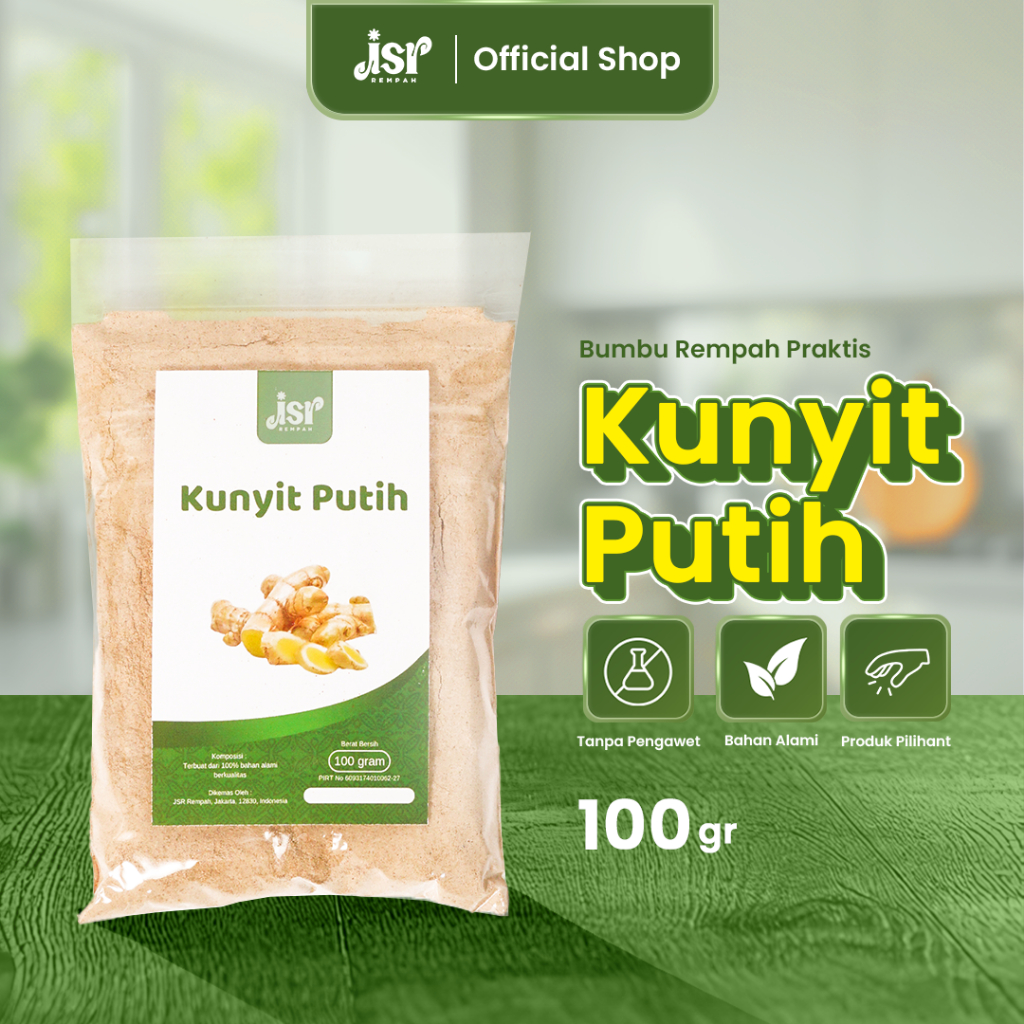 

Jsr Rempah Kunyit Putih Bubuk 100 Gram