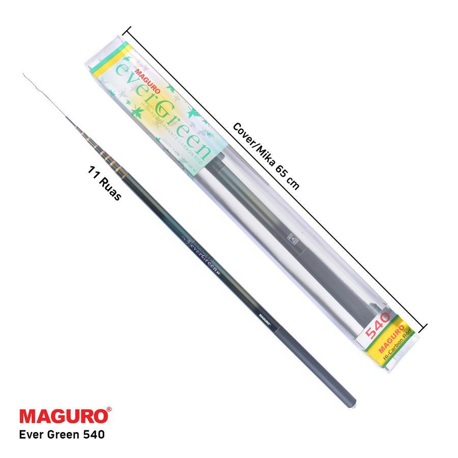 Joran Tegek MAGURO EVERGREEN | 540 630 720cm | Carbon | Kaku Teleskopik