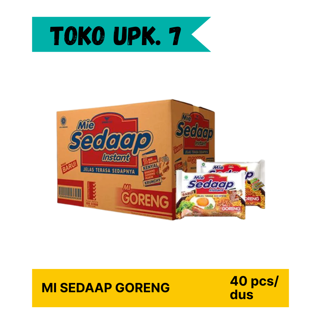 

MI INSTAN SEDAAP GORENG SATU DUS/ KARTON/40 PCS MURAH