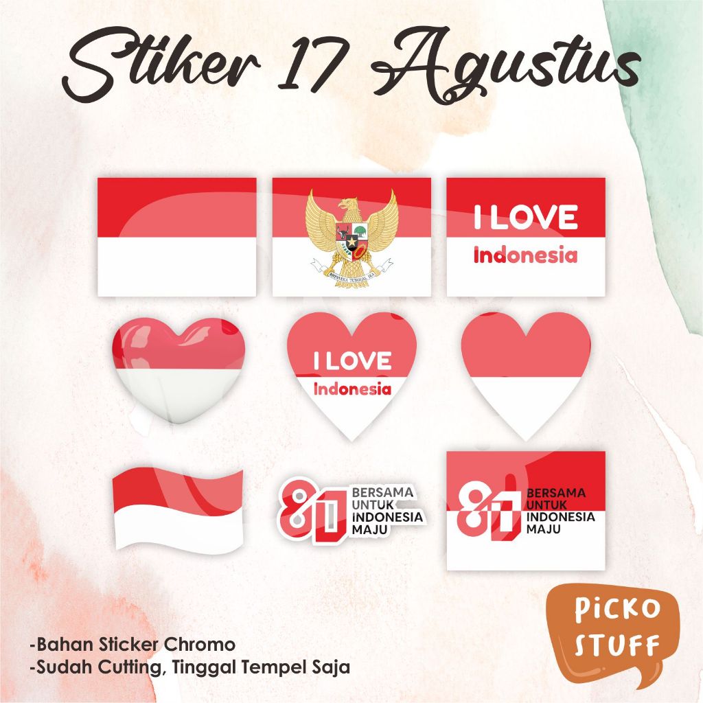 

STIKER MERAH PUTIH / STIKER PIPI / STIKER BENDERA DEWASA DAN ANAK-ANAK