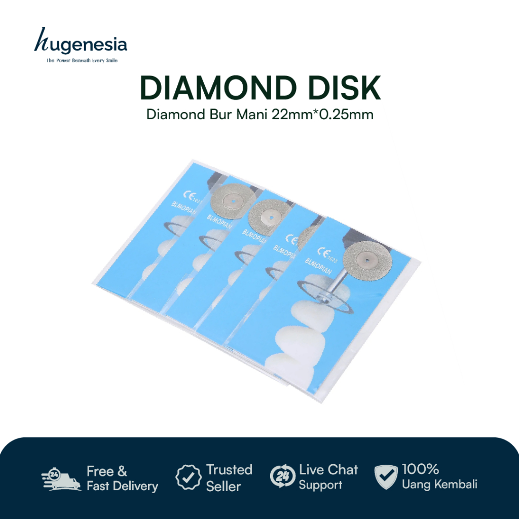 Hugenesia - Gerinda Potong Gigi untuk Menipis Gigi Alat Potong Gigi 22mm*0.25mm /pcs
