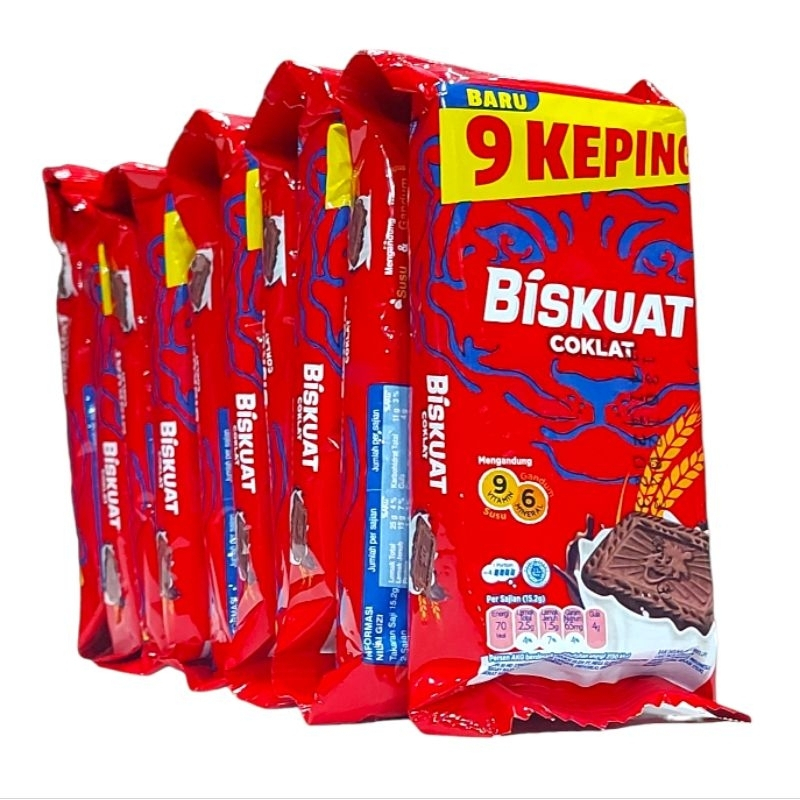 

Sehati Snack - Biskuat Biskuit Choco 34.2GR, Original 34.2GR | Snack Camilan 1pack(10pcs)