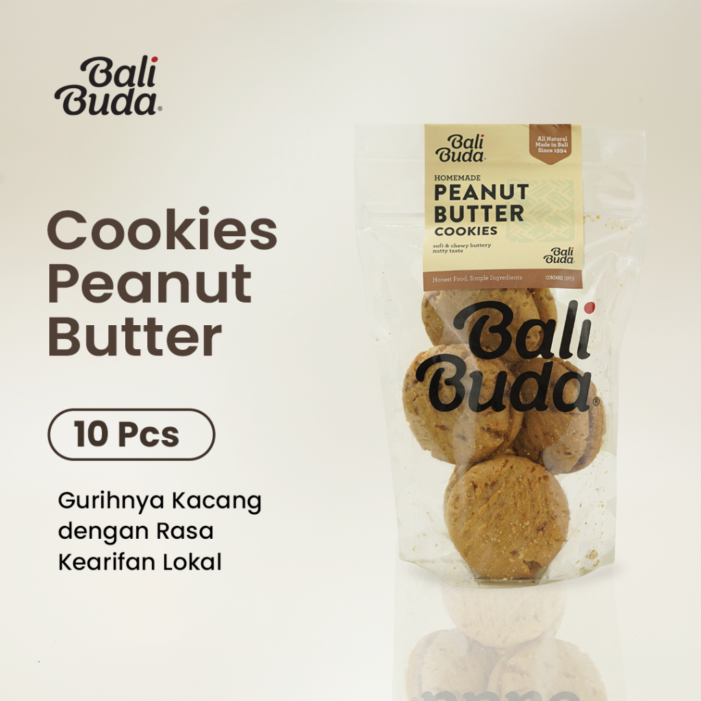 

Bali Buda - Cookies Peanut Butter 10 Pcs / Kue Kacang Alami Tanpa Gula & Pengawet