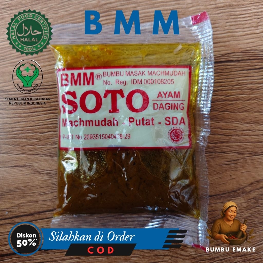 

BMM ( SOTO) - Bumbu Masak Machmudah Asli PUTAT SIDOARJO - Higienis dan HALAL