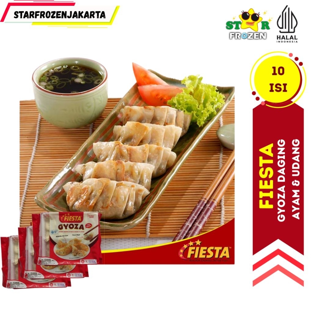 

Fiesta Gyoza Daging Ayam & Ikan 180 G Isi 10