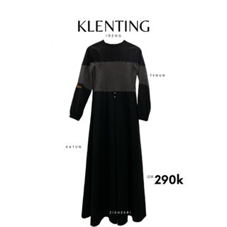 Zisheeri Klenting Ireng Dress Bahan Toyobo Mix Tenun Premium Adem dan Nyaman