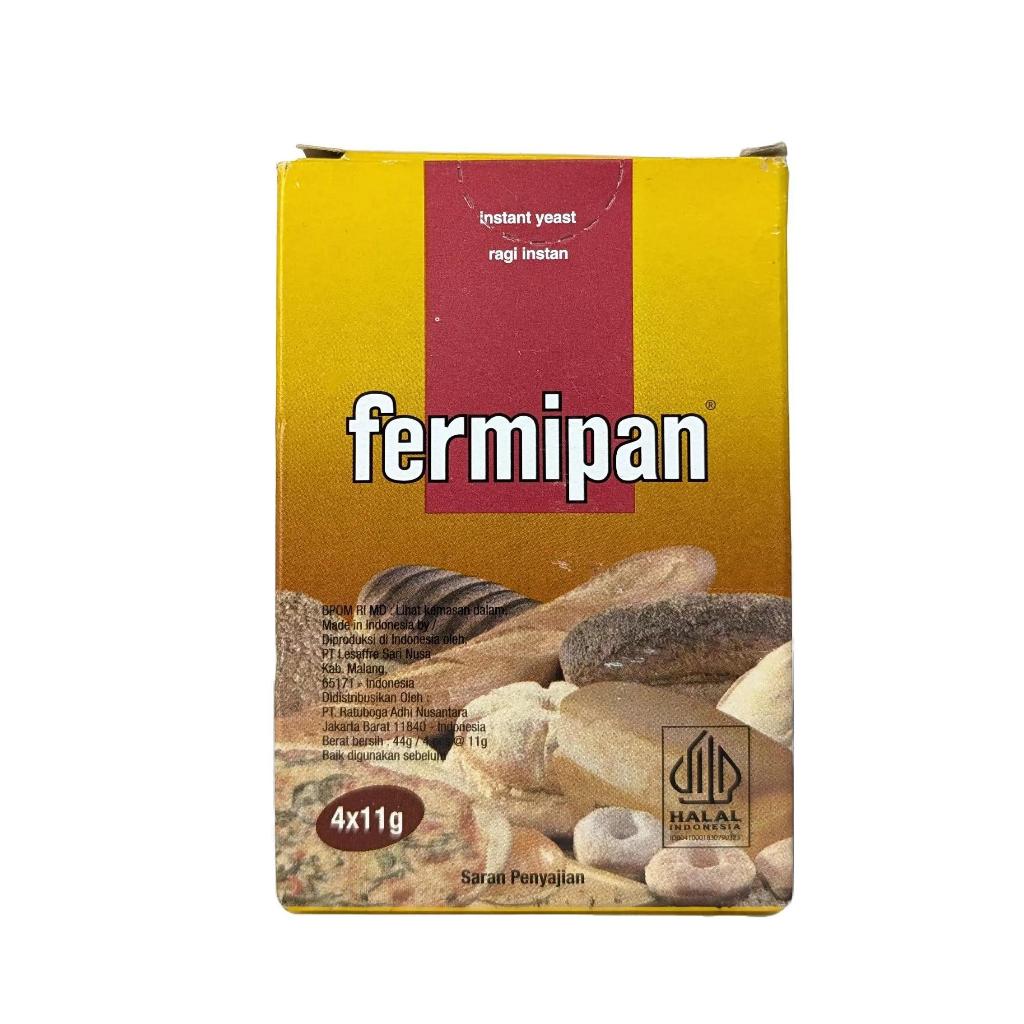 

Fermipan Pengembang Kue 1 box Isi 4 pcs | pengembang kue fermipan 11gram | Ragi Instan Fermipan
