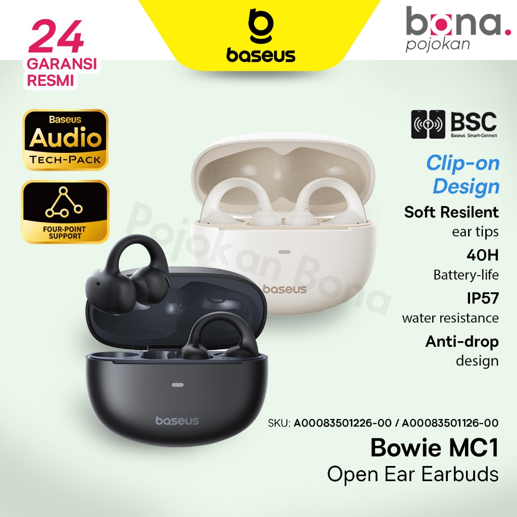 Baseus Earphones Bluetooth Bowie MC1 Open-Ear TWS