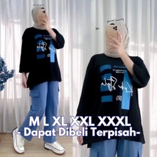Setelan Wanita Kekinian Terbaru Affa Set BO Size M L XL XXL XXXL Bahan Kaos Katun Combed Aplikasi Sa