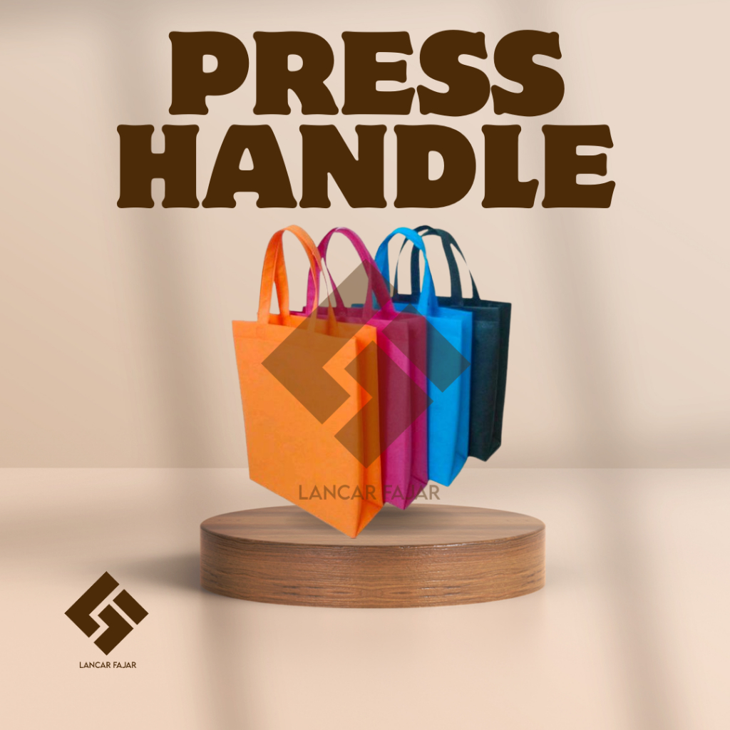 

tas spundbond / tas dos / pres bag / tas dos nasi / tas press box / reusable bag kantong belanja ukuran kecil tanggung besar @12bj