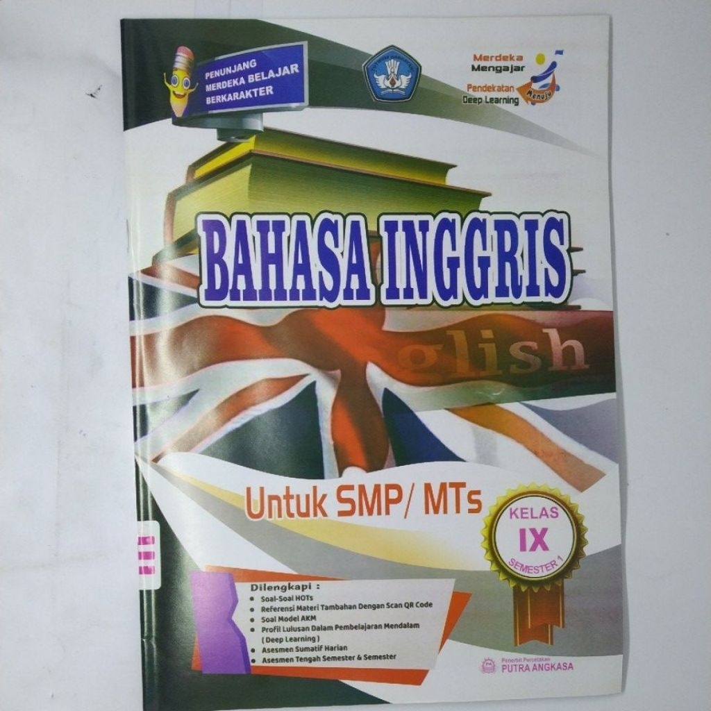 LKS SMP MTS BAHASA INGGRIS  KELAS 9 SEMESTER 1 KURIKULUM MERDEKA DEEP LEARNING