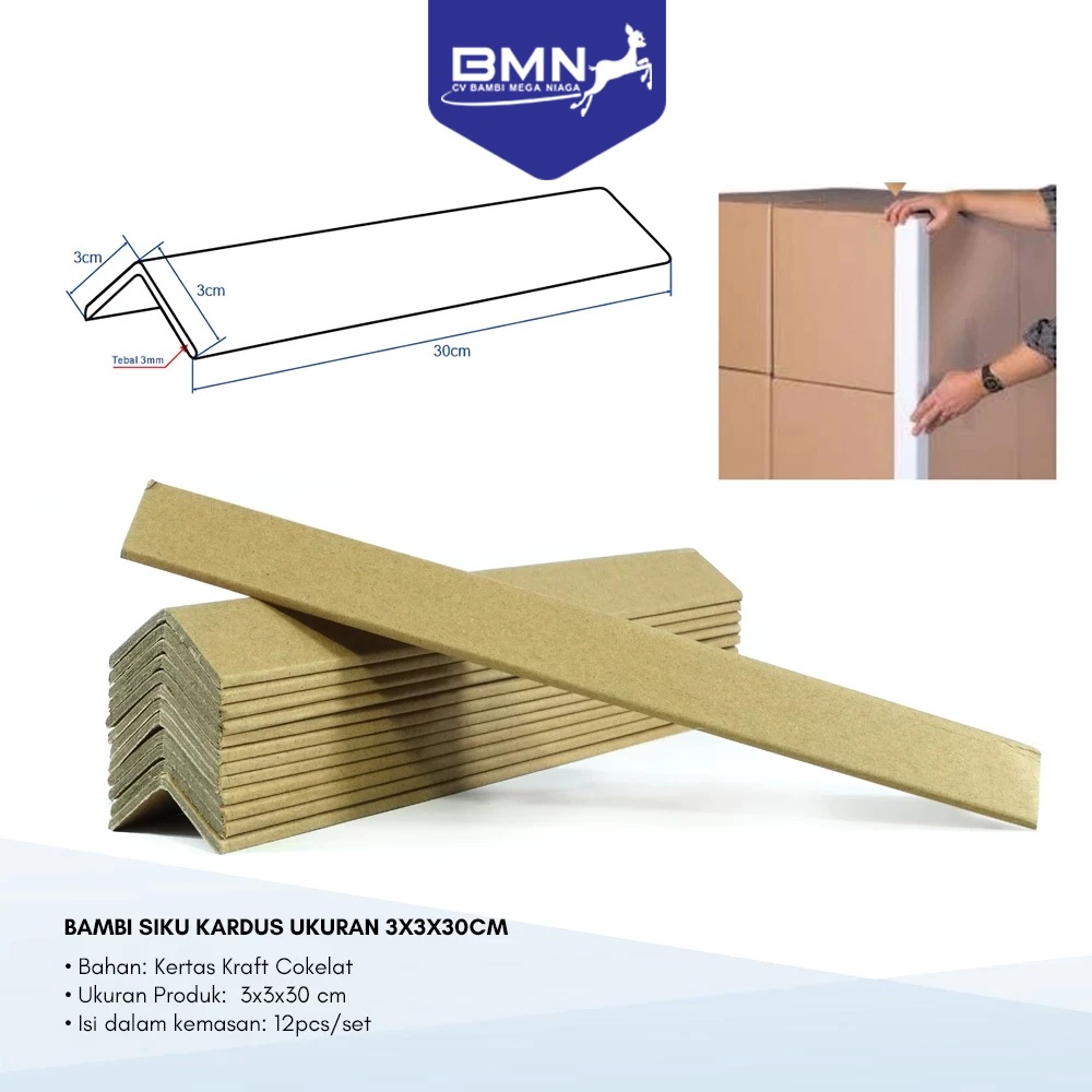 

Bambi Siku Karton / Siku Kardus / Paper Angle Ukuran 3x3x30cm