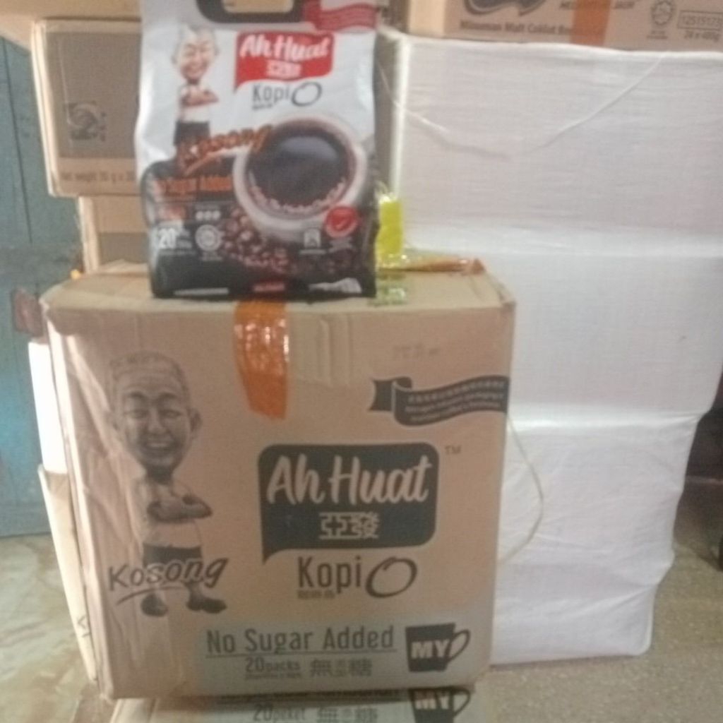 

Ah Huat kosong kopi 0 ori Malaysia/ dus