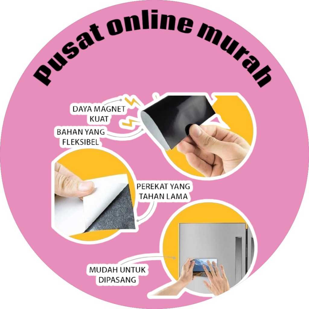 

Magnet Lembaran Ukuran A4 30x20CM Tebal 0,5CM Magnit Lembaran Sheet ukuran HVS magnetic 0.5mm strip TERLARIS