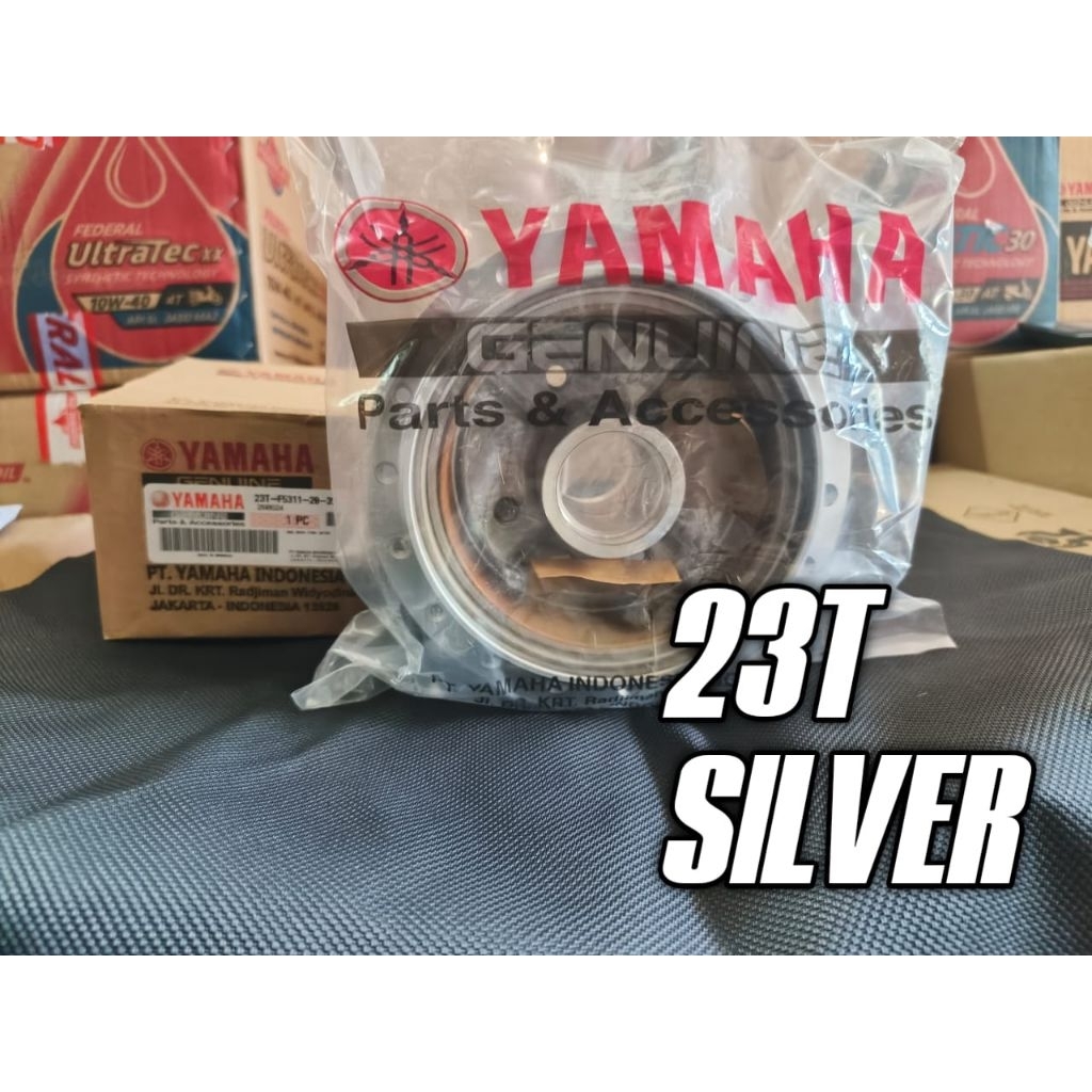 TROMOL BELAKANG 23T FIZR ALFA JUPITER LAMA (SILVER) ORIGINAL YGP