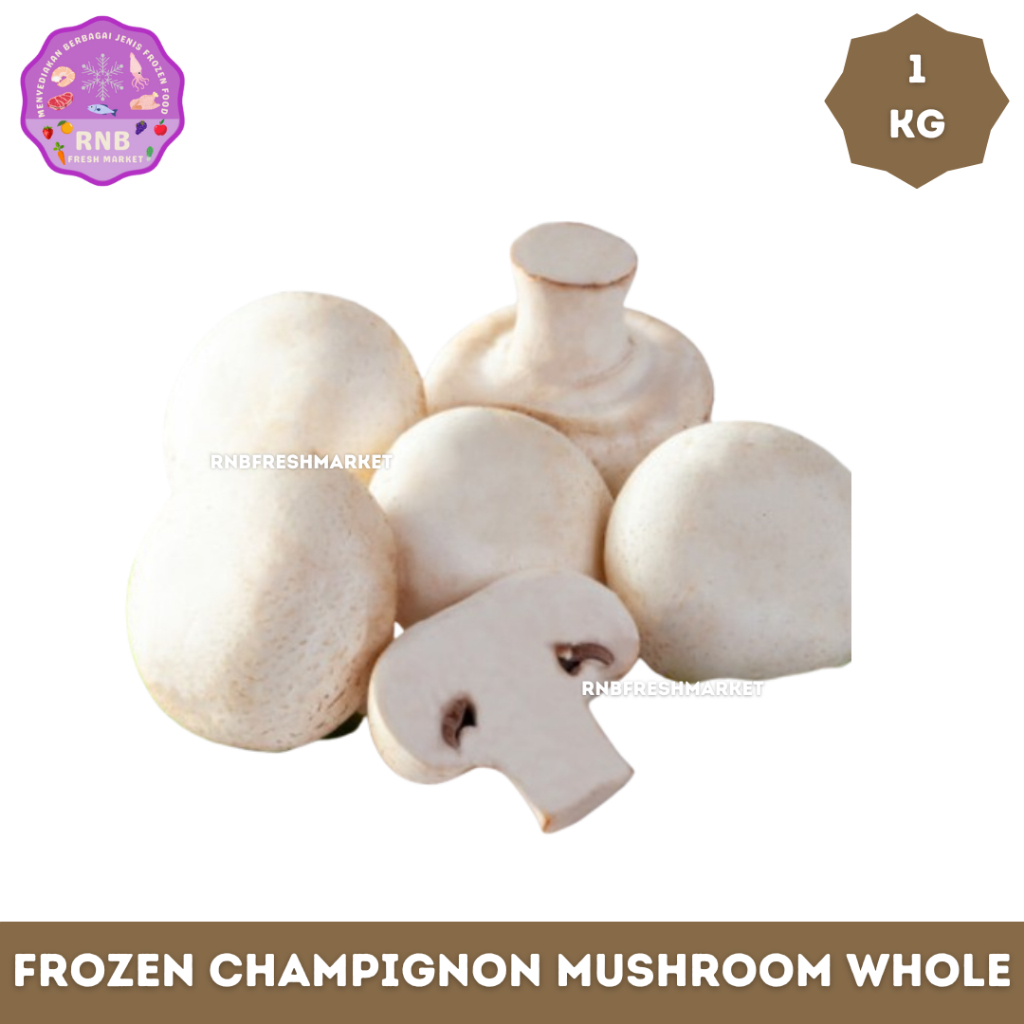 

Frozen Champignon Mushroom Whole Netto 1 Kg