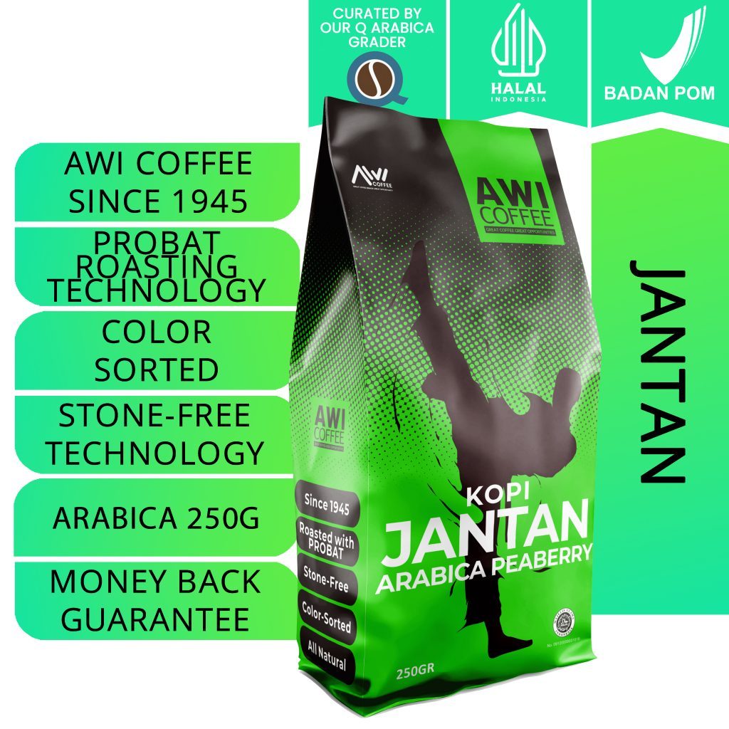 

[oddsolshop] pekanbaru/Awi Coffee Kopi Jantan Arabica Super 250GR Instant Coffee Powder Bubuk