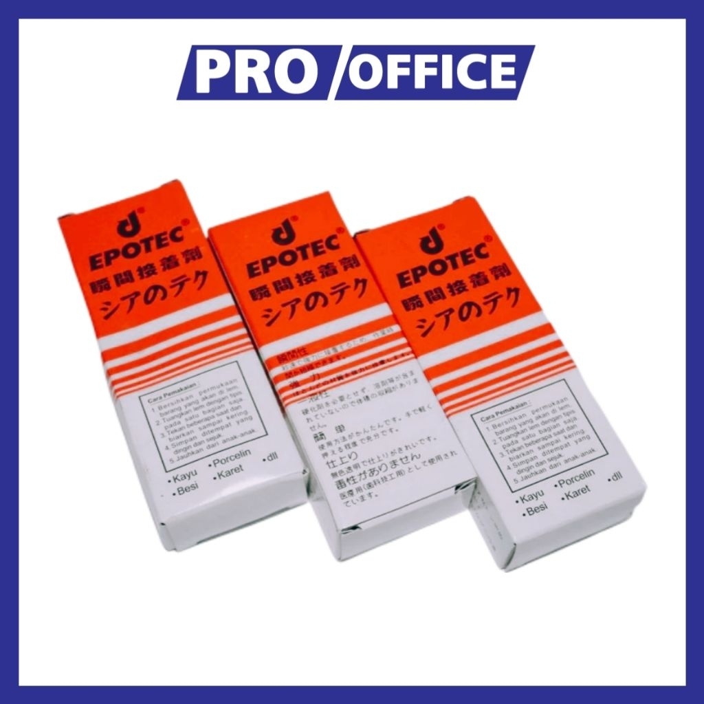 

ProOffice - Epotec Lem Korea – Lem Tetes / Lem Setan, Perekat Serbaguna untuk Kertas, Kayu, Plastik