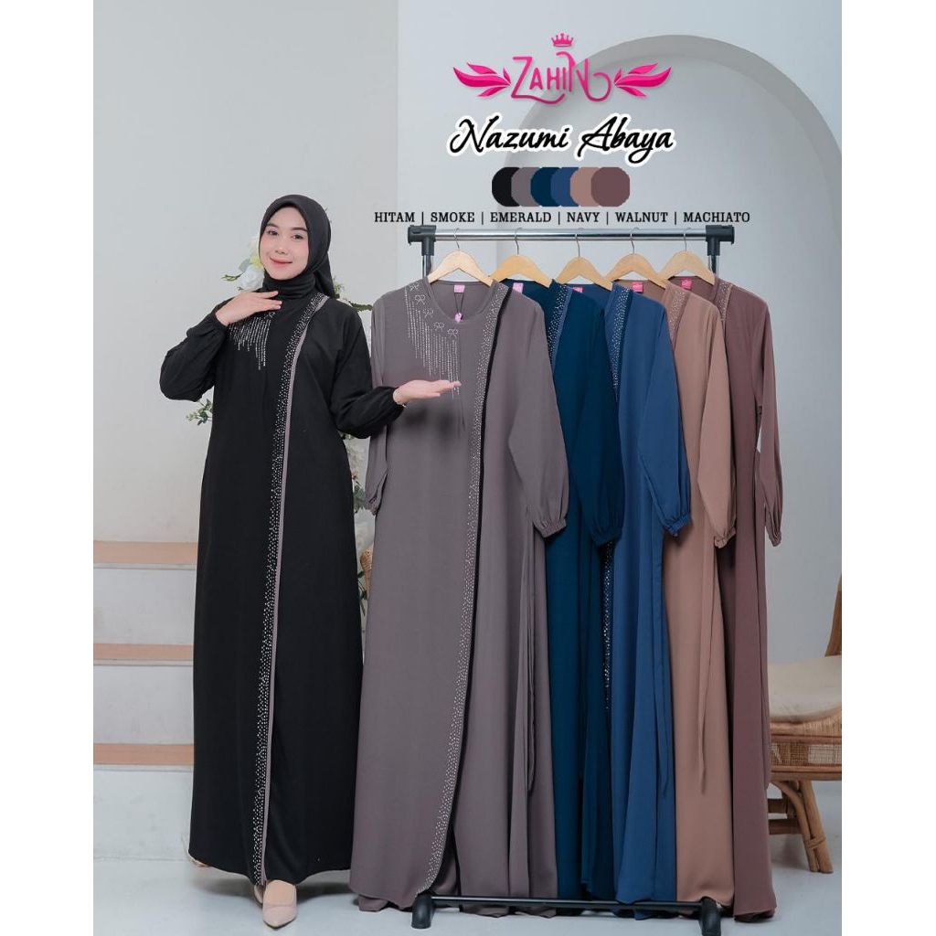 NAZUMI SYAKIRA Abaya Swarosky ORI by Zahin/ Syakira Abaya ORI by Zahin/ Nazumi Abaya by Zahin/ Gamis