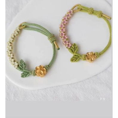 gelang tali emas sakura 24k