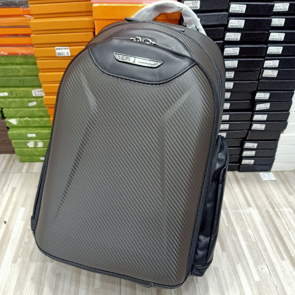 Tas ransel pria Carbon backpack kulit carbon pria
