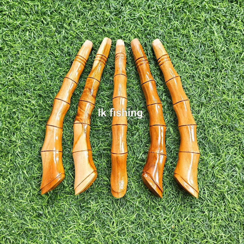 pahul motip bambu gagang joran timbang pegangan joran pancing