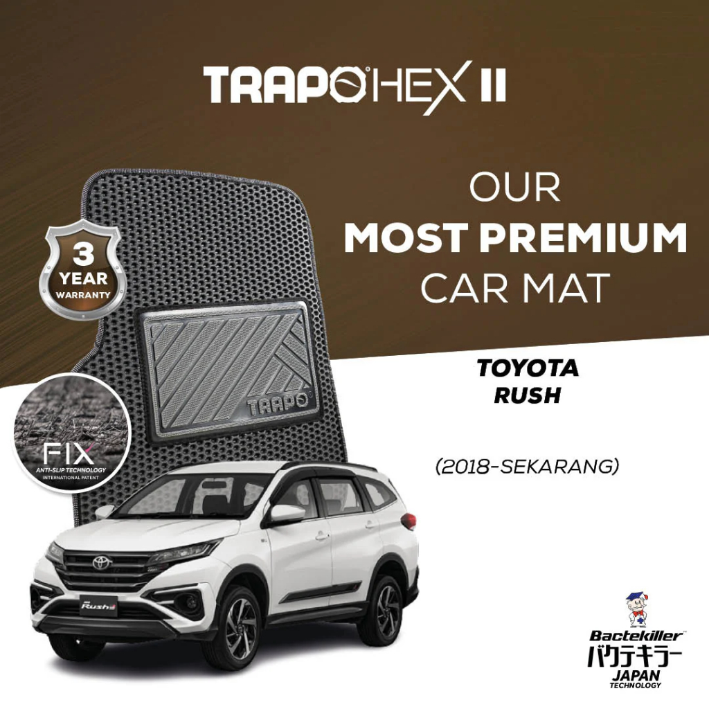 Karpet Trapo Hex Toyota Rush (2018-Sekarang) Karpet Mobil Toyota Rush Fullset