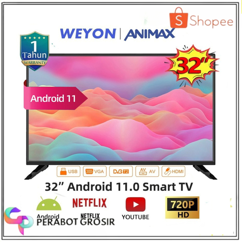 Weyon Animex Tv Led 32 Inch Full Hd Ready Smart Tv Televisi
