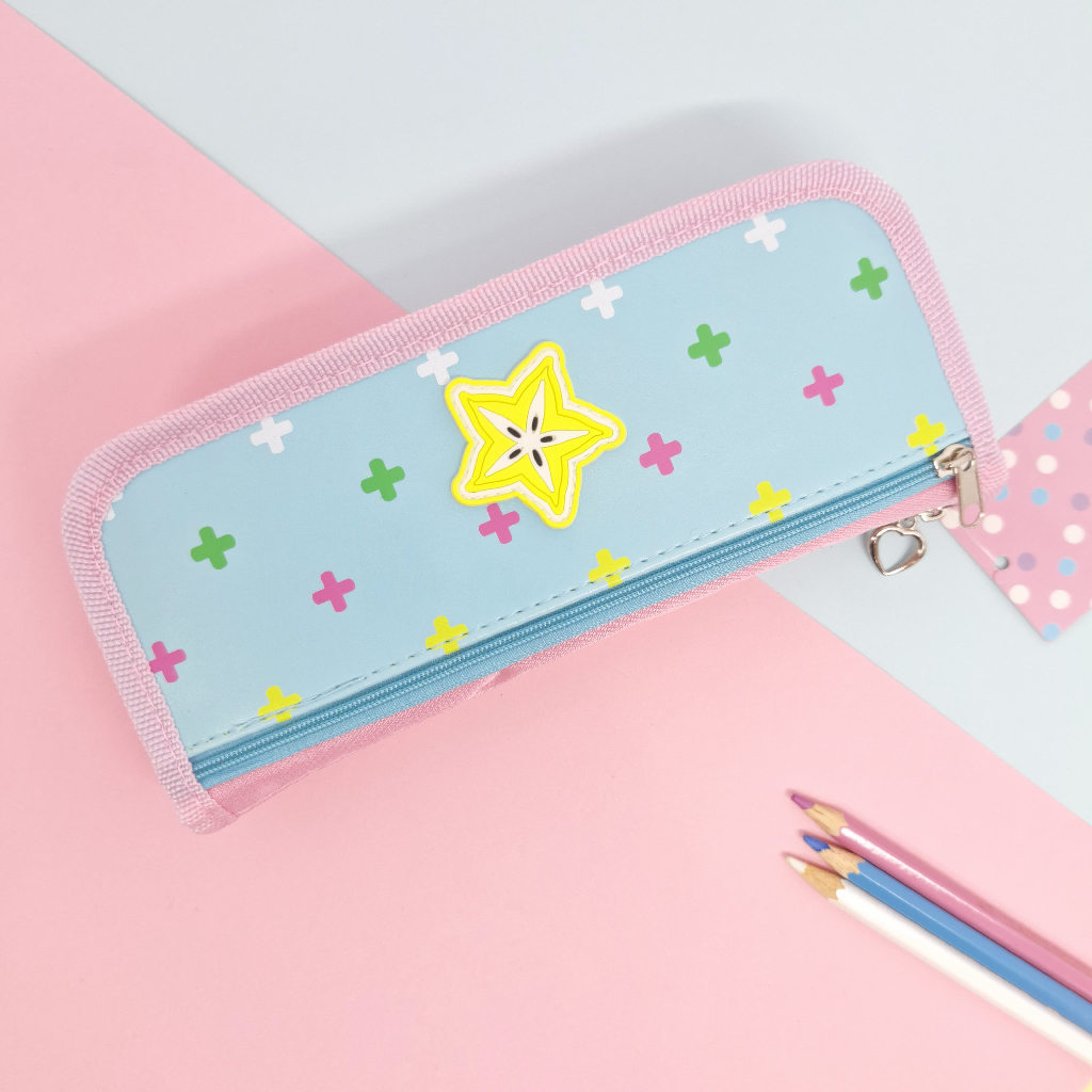 

Tempat Pensil Kain Pink Biru Star 1729