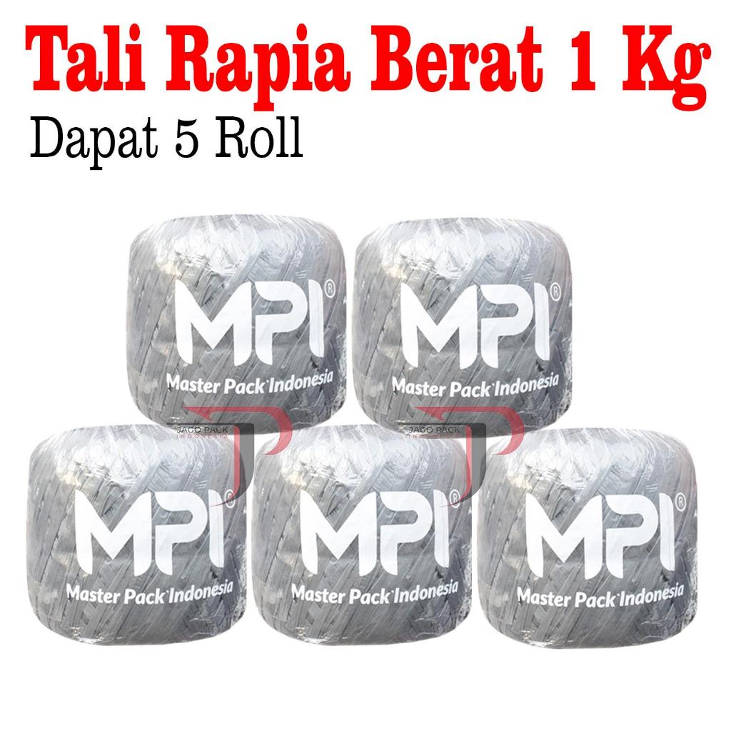 

5 ROLL - Tali Rafia Abu Abu 1 Kg- Large Roll Packaging