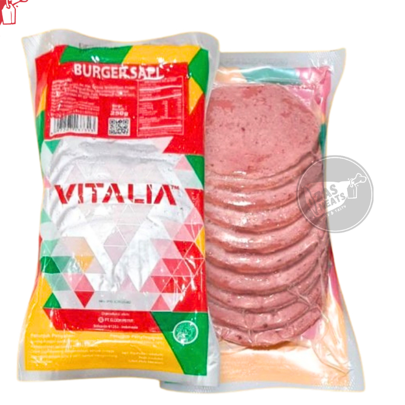 

Vitalia Smoked Beef Burger Daging Sapi Isi 10pcs