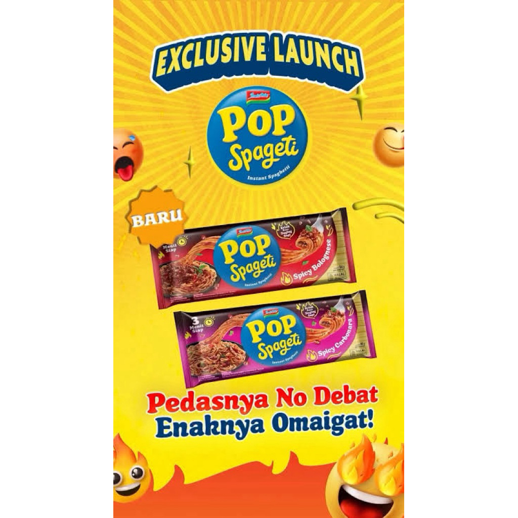 

Pop Spageti Carbonara & Bolognese / 1 Dus / 40 Pcs