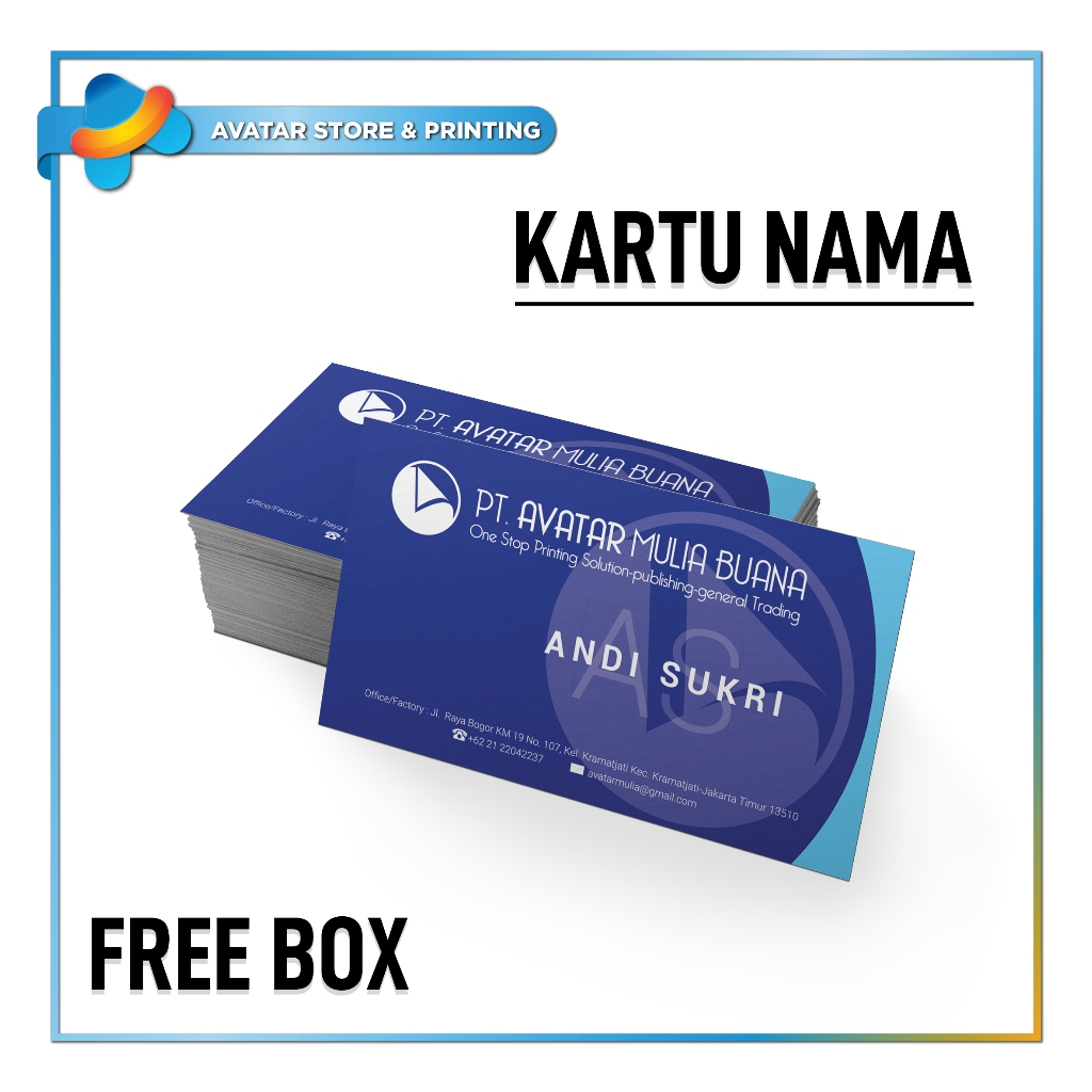 

Cetak Kartu Nama Custom 1 Sisi - Desain Sendiri