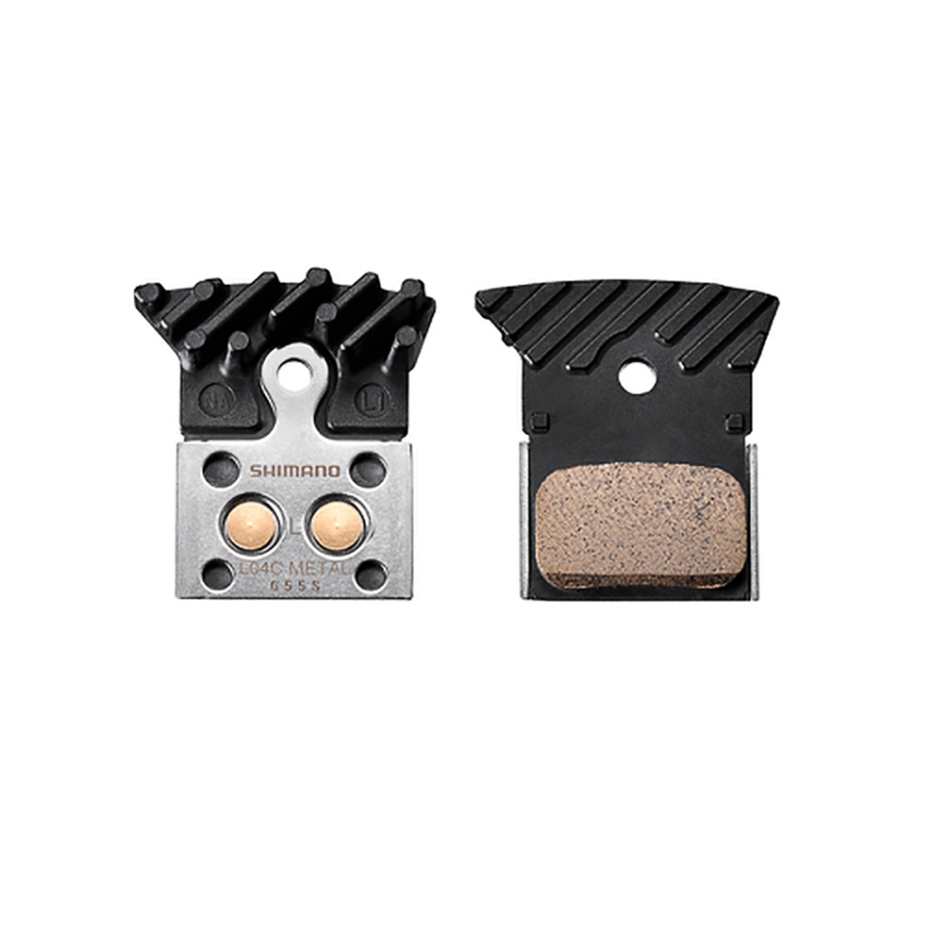 Brake Pad SHIMANO - L04c Metal Pad Kampas Rem Sepeda W/Fin & Spring