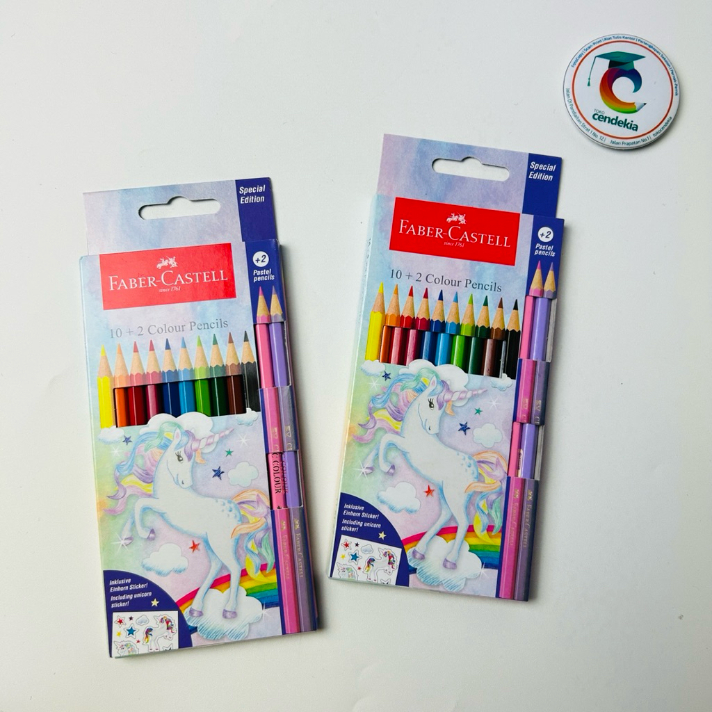 

Pensil Warna FABER CASTELL Classic 12 Warna Special Edition Unicorn